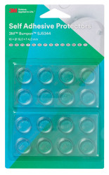 Stopki samoprzylepne grubość: 4.1mm Wyczyść średnica: 19.1mm Okrągły Przyklejanie 3M