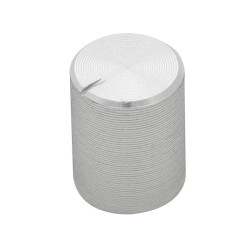 Gałka srebrna średnica 10mm oś 6mm / 8792