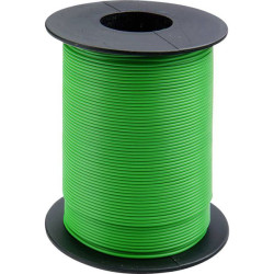 Donau 105-4-100 Jumper Wire 1x0.20mm&#xB2; Green 100m Rigid Plastic Insulated