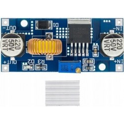 Przetwornica DC DC step down buck 5A XL4015 + radiator obniżająca napięcie