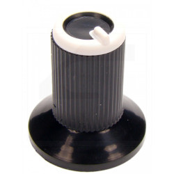 Gałka N-0 znacznik biały oś 6mm