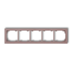 DECO Ramka pięciokrotna DECO Pastel Matt lawendowy 42DR-5