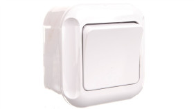 Turkus-Bis Przycisk Zwierny /Światło/ N/T Biały Wnt-6Tb