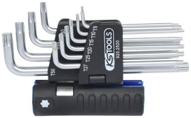 KS Tools 920.2520 TX Zestaw kluczy trzpieniowych T 8, T 10, T 15, T 20, T 25, T 27, T 30, T 40, T 45, T 50 10 szt.