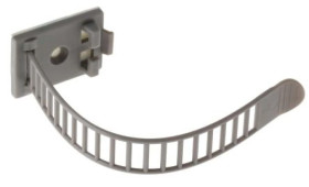 Spinka do kabli Regulowany zacisk, 26mm, materiał: Nylon 66, Samoprzylepny, 30.5 x 21 x 108mm, RS PRO