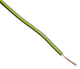 Przewód montażowy 0,75 mm2 Zielony/Żółty RS PRO PVC 18 AWG 500 V dł. 100m 24/0,2 mm +70°C BS 6004, BS EN 50525-2-31,