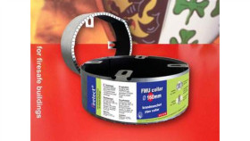 Kołnierz Rur, Do Zabezpieczania Przed Ogniem I Dymem Rur Z Tworzywa...