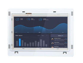 Panel operatorski HMI dotykowy 7 i RS PRO rozdzielczość: 800 x 480 TFT LCD IP65 COM1: RS422/RS485, RS232, USB 2,0 Host,