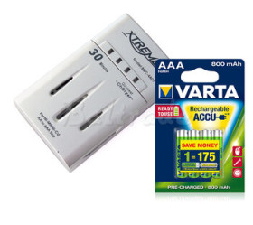XTREME 4A07 + 4 x R03/AAA Varta Ready2Use 800