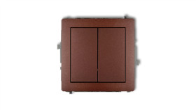 Deco Przycisk Dwubiegunowy Brązowy Metalik 9Dwp-44.2