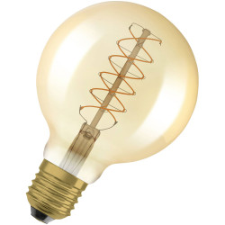 OSRAM 4058075761636 Vintage 1906 LED CLASSIC Globe Dim 7W 822 Gold E27 Bulb