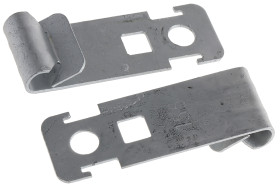 Obejma i uchwyt zaciskowy, grubość kołnierza: 1,5→ 5 mm, Stalowe