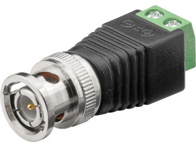 Kostka zaciskowa 2-pinowa Wtyk BNC z mocowaniem śrubowym