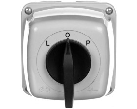 Łącznik krzywkowy L-0-P 3P 63A w obudowie IP65 ŁUK 63-43 916330