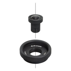 M12 Lens - 140-Degree Ultra-Wide Angle with Raspberry Pi HQ Camera Adapter