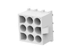 Wtyk PCB 9-pinowe raster: 6.35mm 3-rzędowe TE Connectivity Montaż na płytce drukowanej