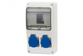 Rozdzielnica LAGO 6M - gniazda 2x230V /6 modułów/