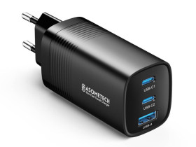 Ładowarka sieciowa ASOMETECH RCE-6501 GaN QCx1 PDx2 65W