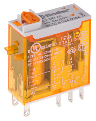 Przekaźnik mocy 24V ac DPDT Finder 1.2W, montaż PCB 320Ω Styk płytki drukowanej
