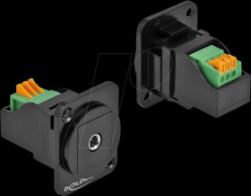 86732 D-Type Module 3.5 mm 3 pin stereo jack female to terminal block