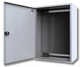 Rozdzielnica natynkowa skrzynka metalowa 400x300x170 płyta montażowa