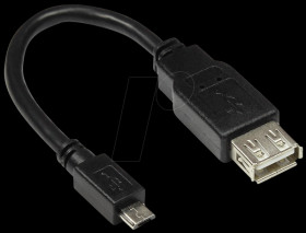 2511-OTG USB 2.0 OTG male micro-B > female A, 0,1m