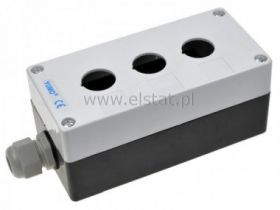 Kaseta sterownicza 3 przyciski, biała, 150x72x65mm