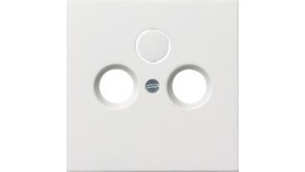 Gira F100 Element Centralny Gniazda Antenowego Rtv Lub Rtv-Sat Biały Połysk