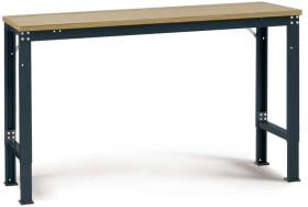 Manuflex AU7065.7016 Stół roboczy UNIVERSAL z wielowarstwową płytą, szer. X gł. X wys. = 1500 x 1000 x 722-1022 mm antra