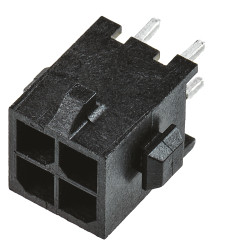 Listwa stykowa PCB 4-pinowe Micro MATE-N-LOK raster: 3 mm Prosty 2-rzędowe TE Connectivity Otwór przelotowy250 V W