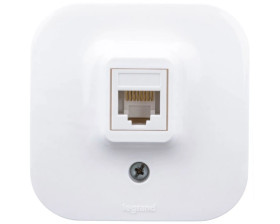 FORIX Gniazdo komputerowe pojedyncze RJ45 kat.5e UTP białe 782424