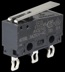 AV32143AT Micro switch 3AAC Flat lever Snap-action