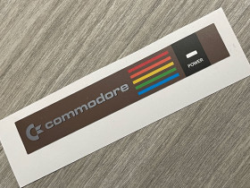 Commodore 1701 / 1702 monitor badge replacement sticker