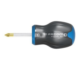 Wkrętak Stubby rozmiar końcówki: PZ2 Pozidriv Facom długość ostrza: 35 mm Wkrętak Stubby
