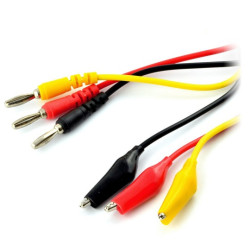 Przewody, sondy pomiarowe do mierników - krokodylki 3szt.