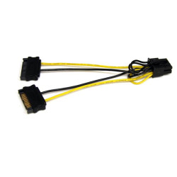 Kabel SATA, SATA Power - PCIe, 6cal