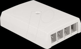 67053 Keystone Surface Mounted Box surface mounted 4 Port for fiber op