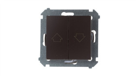 Simon 54 Przycisk Żaluzjowy Brąz Mat Dzp1w.01/46