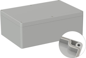 ABS enclosure, (L x W x H) 240.3 x 160.3 x 90 mm, light gray (RAL 7035), IP66, 5U340001