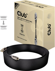 club3D HDMI kabel Wtyczka HDMI-A, Wtyczka HDMI-A 50.00 m czarny CAC-1391 4K UHD, bez halogenu, odporność na ogień Kabel