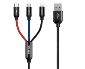 KABEL USB C/IPHONE/MICRO 1,2M BASEUS