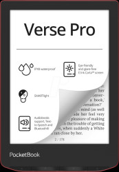 PB634-3-WW-B Verse Pro e-book reader, Passion Red