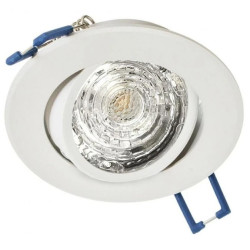 Oprawa ATENA-O-W okrągła biała piaskowana regulowana sufitowa wpuszczana aluminiowa