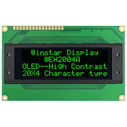 Winstar WEH002004AGPP5N00000 20x4 Green OLED Character Display