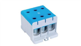 Blok Rozdzielczy - Odgałęźny 3 - Polowy 35-150Mm2 Niebieski Montaż Płaski...