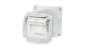 Puszka Odgałęźna 130X130x77 5X6mm2 Cu Ip66 Szara Dk 0606 Gz 62000154