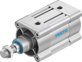 Siłownik pneumatyczny z tłoczyskiem skok: 30mm Festo Ø 80mm dwustronnego działania Action DSBC-80-30-PPSA-N3