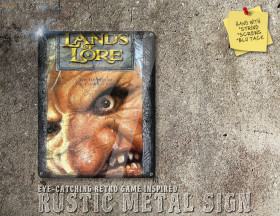 Chic PC DOS Lands of Lore Box Artwork Metal Sign [691]