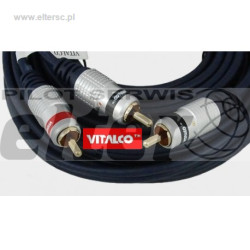 Kabel cinch/RCA - 2x cinch/RCA typ T łezka 3m