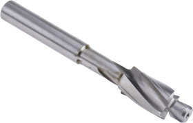 Wiertło stopniowe, HSS, gwint: M6, dł. całkowita: 80 mm, śr. wycinaka: 11mm, śr. trzpienia: 8 mm,